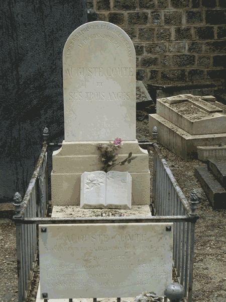 Comte's grave in Paris