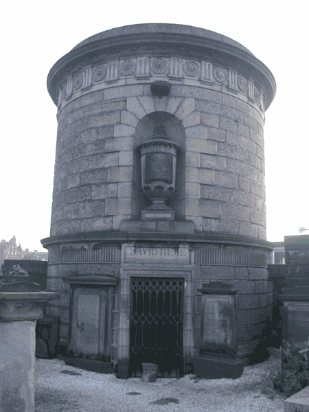 David Hume's grave in Scottland