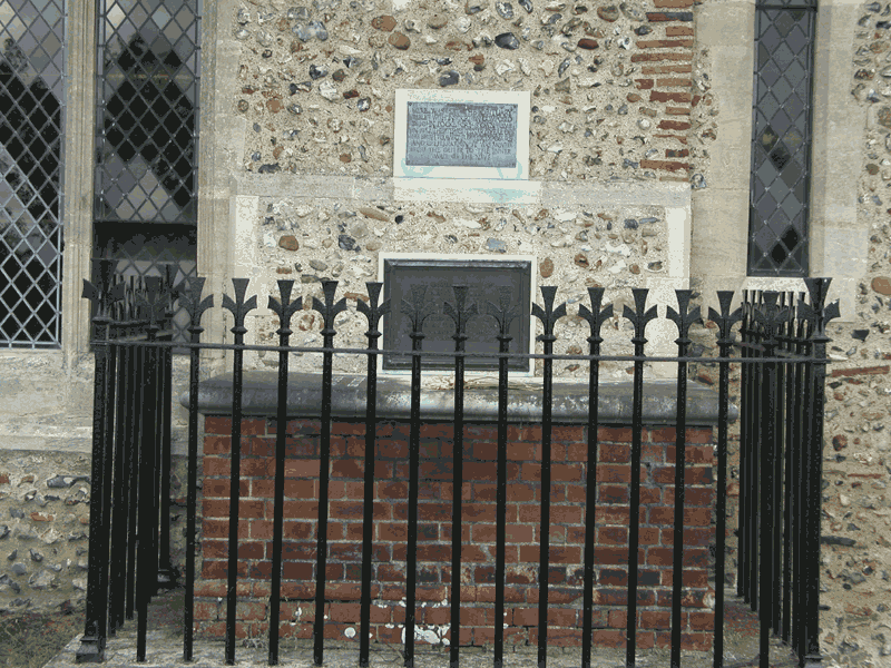 John Locke's grave, England