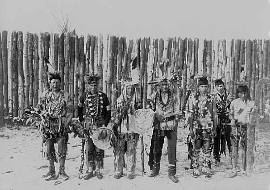 War Dance -- Group of Sioux Indians, 1896