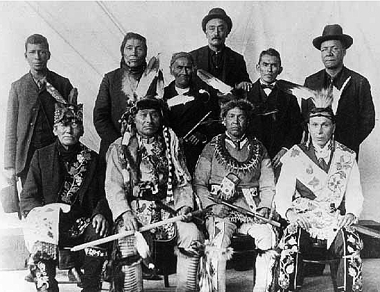 Leech Lake Chippewa delegation to Washington. 1899