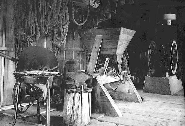 Blacksmith shop, ca. 1910.