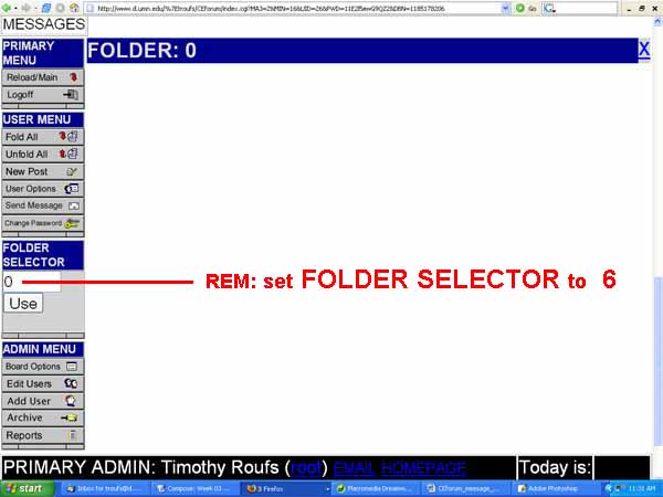 Set GCforum Folder Selector to 6.