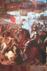 Cortez Attacking Tenochtitlan