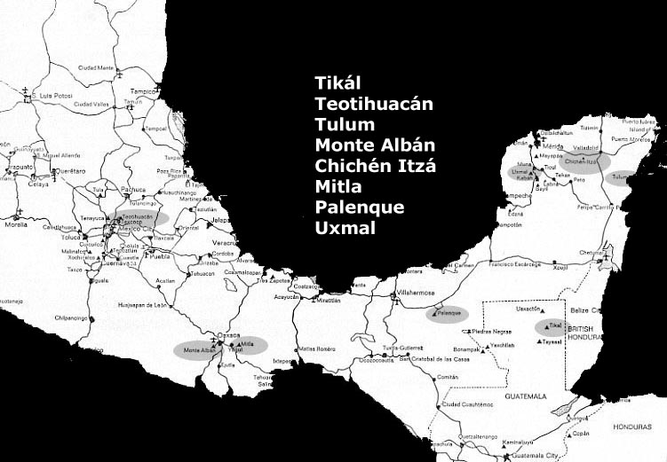Map of Mesoamerica