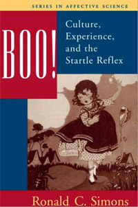 Text, "Boo!: Culture, Experience, and the Startle Reflex, by Ronald C. Simons.