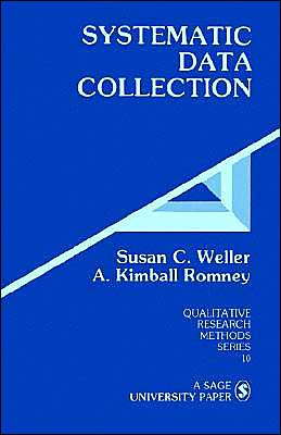 Systematic Data Collection, Susan C. Weller and A. Kimball Romney.