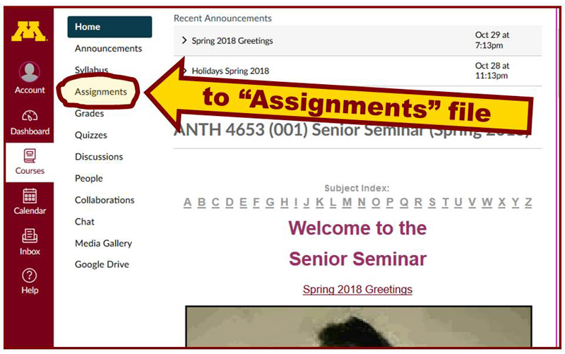 Go to "Assignments"