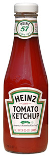 Ketchup bottle.