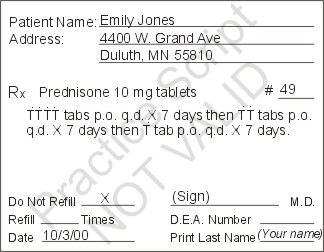 Steroid pack instructions