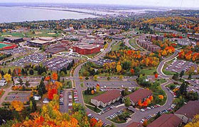 Aerial view of duluth