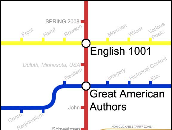 English 1001, Great American Authors
