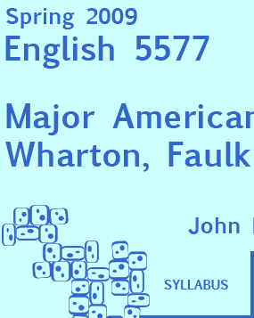 English 5577, Spring 2009, Syllabus