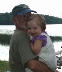 Tom Bacig and granddaughter.