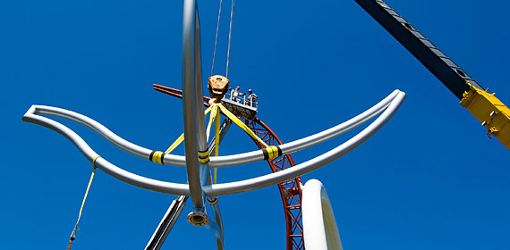 "Wild  Ricing Moon," an outdoor sculpture by John David Mooney, was erected on June 2, 2006.