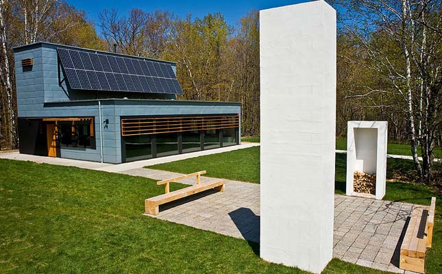 The new Bagley Classroom showcases UMD's leadership in environmental sustainability. Located inside the Bagley Nature Area on campus, it demonstrates energy efficiency, renewable energy, wastewater treatment, stormwater management, passive heating, natural ventilation, water efficiency, and use of local and renewable materials.