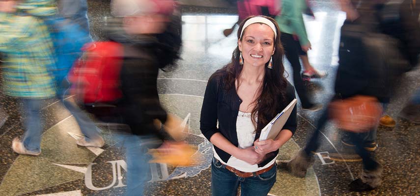 Aliina Charging Hawk, a senior from Deer River, Minnesota, is majoring in American Indian Studies. The program celebrates its 40th anniversary in 2012-2013.