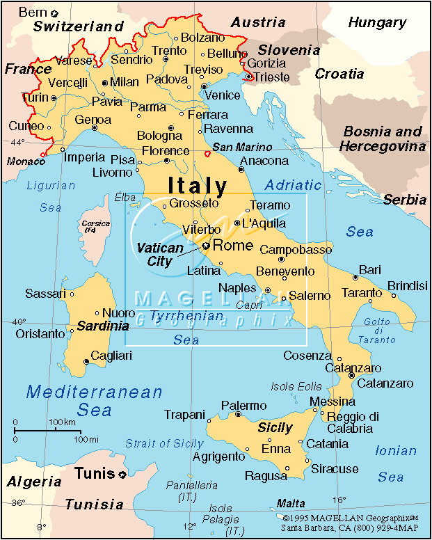 Map of Italy