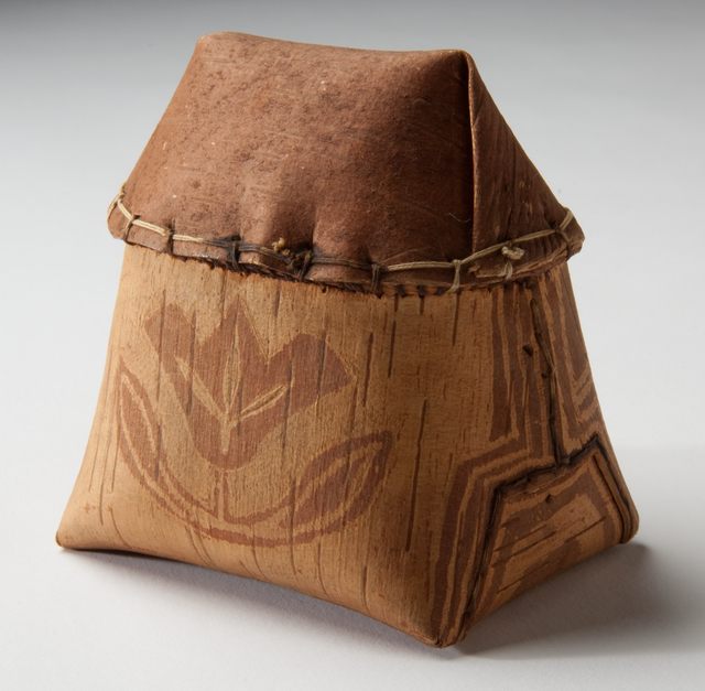 Ojibwe birchbark makak, Grand Portage, Approximately 1860 - Approximately 1901.