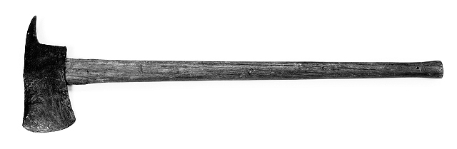 Pickaroon ax and handle, ca. 1900.