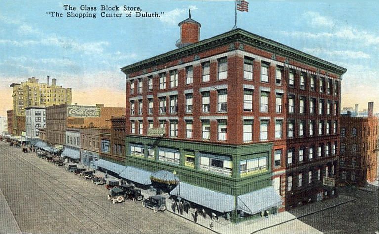 Glass Block Department Store, Downtown Duluth, MN.