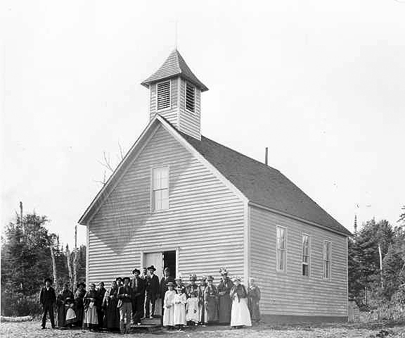 Saint Francis Xavier Catholic Church, Chippewa village, Cook County, ca. 1965.