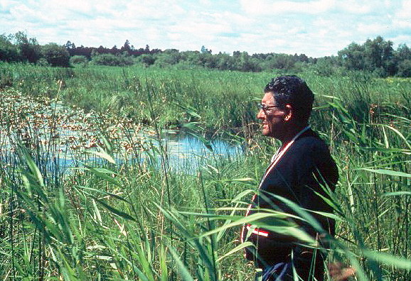 Paul Buffalo Meditating Medicine, Leech Lake Reservation, Minnesota, 1966.