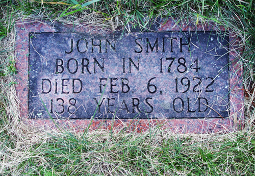 John Smith grave marker