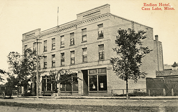 Endion Hotel, Cass Lake, ca. 1910.