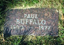 Paul Buffalo's grave Marker, Ball Club, MN 