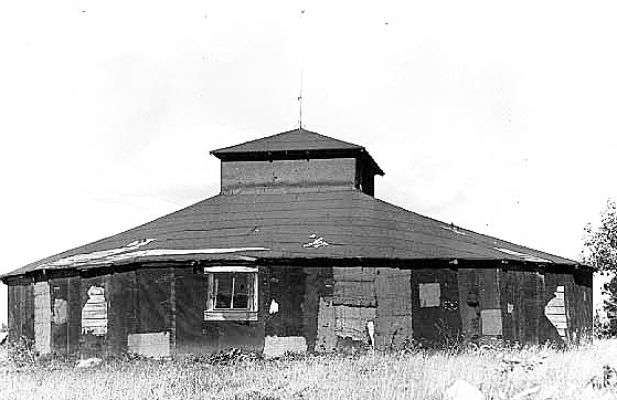 Nett Lake Reservation dance house, 1937.