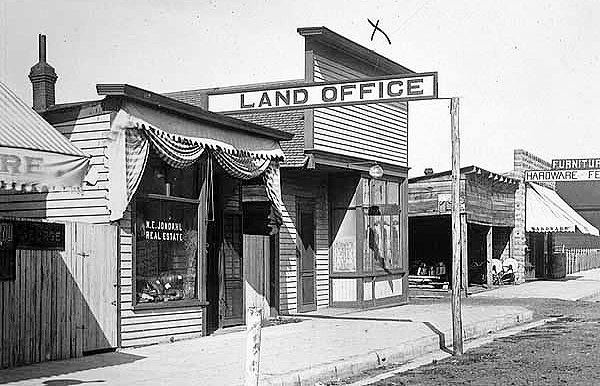 Land Office in Cass Lake, ca. 1900.