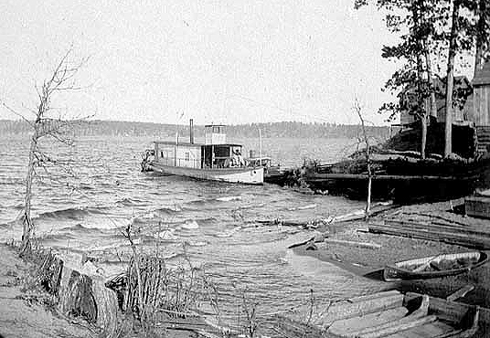 The Leila D at Walker, ca 1900.