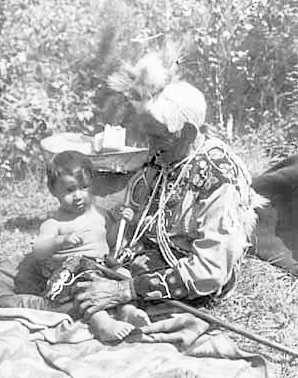 John Smith and Ojibway infant, ca. 2015.