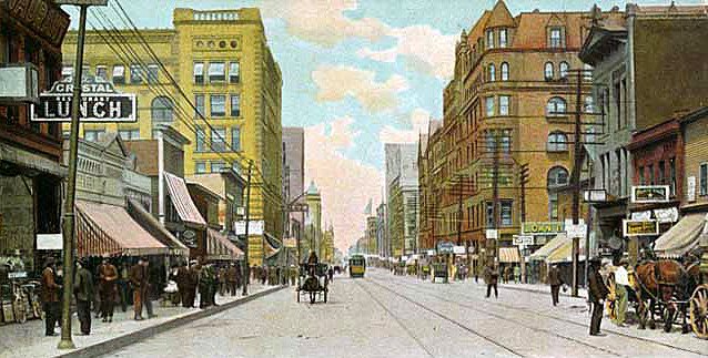 Superior Street-Duluth, Looking East, ca. 1915.