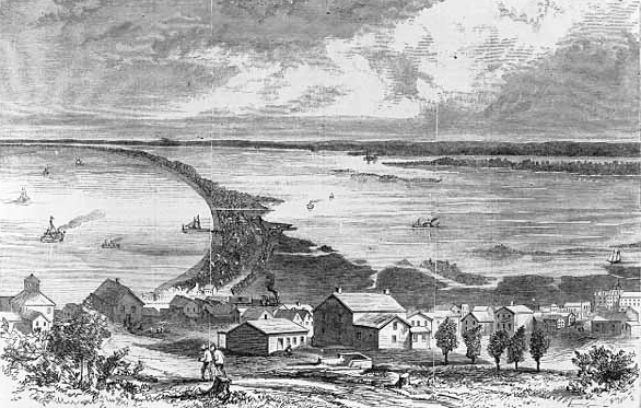 View of Duluth, At the Head of Lake Superior, 1871.