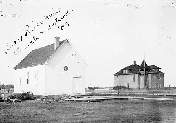 Church and School, Deer River, 1903.