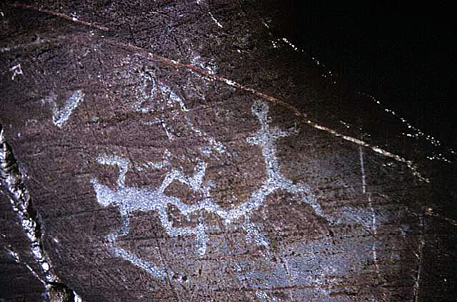 Pictographs, Spirit or Drum Island, Nett Lake.