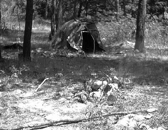 Sweat Lodge, Squaw Point, Leech Lake, 1948.