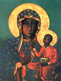 The Black Madonna of Czestochowa, Poland.