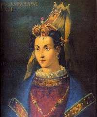 Roxelana, wife of sultan Süleyman the Magnificent. 