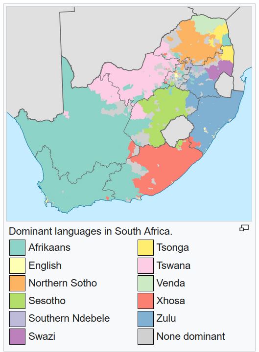 Linguistic map of Nigeria, Cameroon, and Benin.