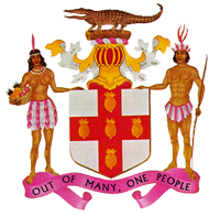 Coat of arms of Jamaica.