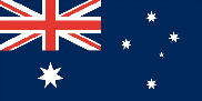 Flag of Australia.  Click for national anthem.