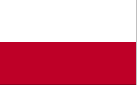 Flag of Poland.   Click for national anthem.