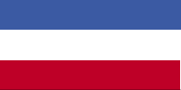 Flag  of Serbia and Montenegro.