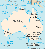 Map of Australia.