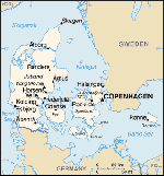 Map of Denmark.  Click for more information.