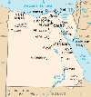 Map of Egypt.