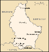 Map of Luxembourg.